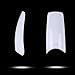 ECBASKET French Nail Tips Acrylic False Artificial Nail Tips for Nail Art 10 Sizes with Bags