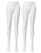 OSABASA Women's 80D Soft Solid Color Semi Opaque Footed Tights WHITE (KWMT05)