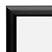 SnapeZo Black Certificate Frame 8.5x11, Front-Loading Aluminum, 1 Inch Profile, Front-Loading Snap Frame, Wall Mounting