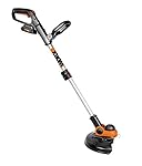 WORX WG163 GT 3.0 20V Cordless Grass Trimmer/Edger with Command Feed, 12", 2 Batteries and Charger Included