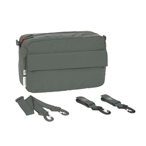 LAESSIG Baby Pram Organiser Shoulder Bag Stroller Bag incl. Pram Clip/Casual Buggy Organizer Bag Olive