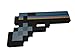 8 Bit Pixelated Black Stone Foam Gun Toy 10