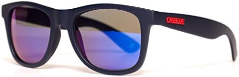 The Cassette Company Unisex 728795488987 Not Polarized OGLX/Matte Mirror Lens Sunglasses, Navy/Blue
