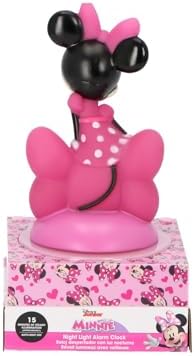LAMPARA 3D CON DESPERTADOR Y FECHA MINNIE (4x1)