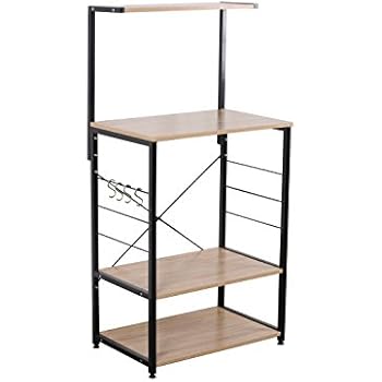 Uniware Professional Wooden Kitchen Shelf/Baker Rack 4 Tier Shelves (23.62
