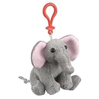 Elephant Plush Elephant Stuffed Animal Backpack Clip Toy Keychain Wildlife Hanger by Wildlife Artists