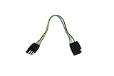 ABN Trailer Wire Extension, 1ft, 4-Way 4-Pin Plug Flat 20 Gauge - Hitch Light Trailer Wiring Harness Extender