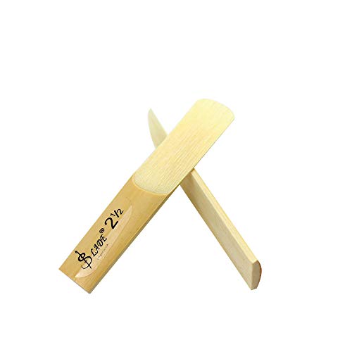 ACCOCO Clarinet Reeds, Strength 2.5, 10-pack with Plastic Case