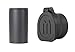 Monstrum Tactical Rubberized Flip-Up Rifle Scope Objective Lens Cover with Universal Attachable Sunshade
