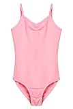 Arshiner Girls' Classics Strap Slim Solid Backless Camisole Leotard