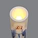 Lady of Miracles LED Flameless Devotion Prayer Candle, Religious Gift, 6-Hour Timer for More Hours of Enjoyment and Devotion! Dimensions 8.1875