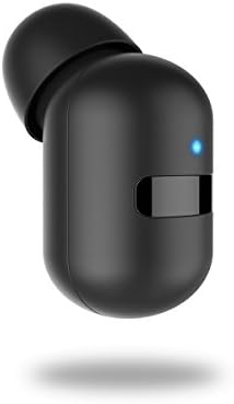 Mini Bluetooth Earbud Invisible Headset Smallest Wireless Headphone w/ Magnet USB Charger 6.5H Playtime Single Earpiece IPX5 Sweatproof Earphone w/ Mic for iPhone and Andriod Phones (1 piece)