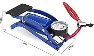 Dholazon High Pressure Foot Pump, Air Tyre Inflator, Pump Compressor for Bike/Car/Cycles and All Vehicles.