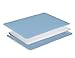 MOSISO Compatible with MacBook Air 13 inch Case Old Version 2010-2017 Release (Models: A1466 & A1369), Plastic Hard Shell Case & Keyboard Cover Skin, Airy Blue
