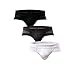 Astarin Mens Cotton Breathable Low Rise Trunks Underwear Boxer Briefs Pack(Black-White-Gray,Medium)