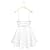 Pretty Back Women A-Line Skirt Overall Pleated Suspender Skirt Braces Hollow Out Bandage Mini Skater Skirt