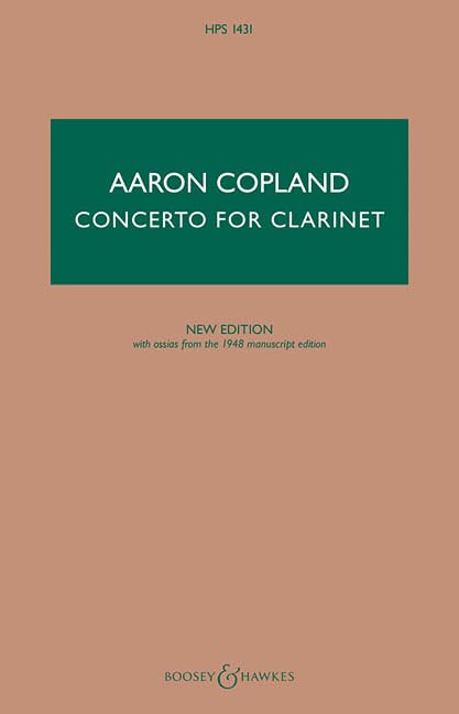 Concerto for Clarinet - New Edition: Clarinet and String Orchestra, with Harp and Piano