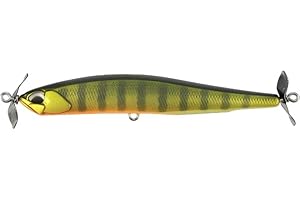 Realis Duo Realis Spybait - Premium Hardbody Spinbait Propbait, Lifelike Swimbait for Bass Trout Crappie, Slow Sinking Bass Fishing Lure, Amazing Fishing Gifts for Men: Made in Japan