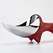 Tovolo Tilt Up Ice Cream Scoop, Ergonomically Balanced Handle, Chrome Plated, Dishwasher Safe, Candy Apple Red