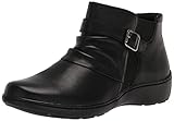 Clarks Women's Cora Rouched Ankle Boot, Black