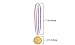 Senjo Rewards Olympic Style Award Medals for Kids and Adults, Metal Competition Ribbons with Display Hook Hangers Gold, Silver, Bronze Awards (3 Piece Set)