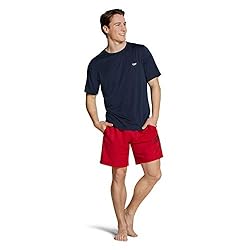 Speedo Men's Uv Swim Shirt Basic Easy Short Sleeve