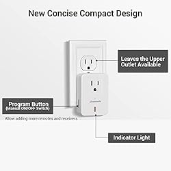 DEWENWILS Remote Control Outlet Plug Wireless On