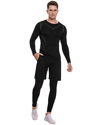 Sykooria Sport-T-shirt met lange mouwen Compressietop Under Armour Compressieshirt Sneldrogend fitnessshirt voor heren - Image 6