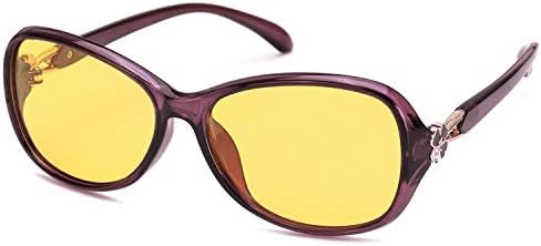 夜間サングラス 運転 ショッピング レディース 黄色レンズ 夜間増光 偏光サングラス 夜間運転用