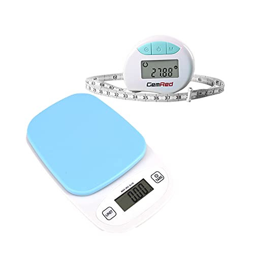 GemRed Digital Body Circumference Tape Measure Waist Measure with Auto
