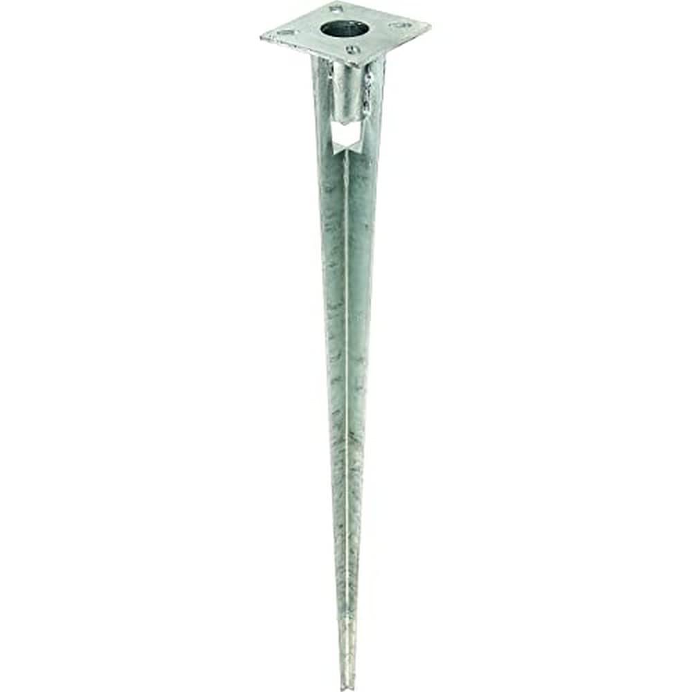 Alberts 658670 Impact Ground Sleeve for Steel Tube Fence Posts Hot-Dip Galvanised Length 750 mm for Post Diameter 38 mm