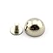 LQ Industrial 8pcs 1/2 inch Silver Purse Handbag Feet Mushroom Type Nailhead Hollow Round Head Stud Metal Philip Screw-Back Spike Studs Rivet Leather Craft DIY 12mm