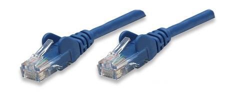 Intellinet, 75 ft. CAT.5E UTP Patch ethernet Cable with Snagless Molded Boots, Blue