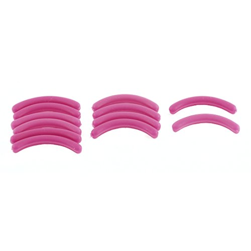 uxcell Elastic Rubber Makeup Refill Eyelash Curler Pad 12 Pcs Fuchsia