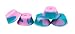 Teak Tuning Bubble Bushings, Professional Shaped Fingerboard Tuning, Pink/Teal Swirl, Pack of 5