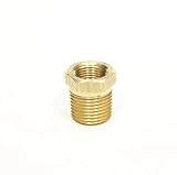 FasParts 1/2" NPT Male NPT MIP MPT x 1/4" NPT Female FIP FPT Reducer Bushing Brass Fitting Fuel / Air / Water / Boat / Gas / Oil WOG
