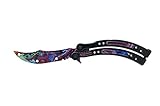 Rhingo Training Butterfly Knife Balisong Dull Unsharpened Blade (Hyper Beast 2)