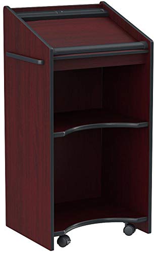 Safco Products 8918MH Executive Mobile Lectern, Mahogany - Thumbnail 6