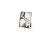 Umbra Senza Metal Picture Frame, Unique 5 x 7 Photo Display, Matte Brass