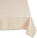 LinenTablecloth 54-Inch Square Polyester Tablecloth Beige