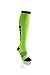 X31 Sports Over The Knee Compression Socks 15-20 mmHg Womens & Mens Thigh High Stockings 1 Pair (Large, Green)
