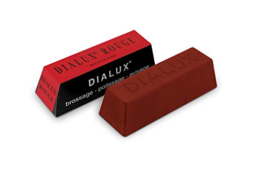 SWISSO DIALUX Polishing Bar – Red 1/4lb Buffing Compound,1″ Width X 1″ Height X 4″ Length For Jewellers Carving Wax Polishing Rouge