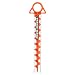 Orange Screw: The Ultimate Ground Anchor | Large Single | Made in USA primary