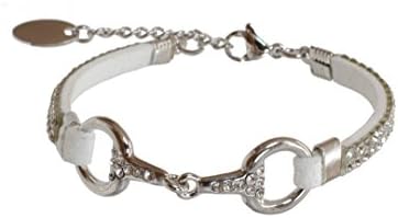 Lilo Size 16/19 Gifts Christmas Slanted Steel Horse Bridle Equestrian Pony Horse Jewellery Rhinestone Jewellery