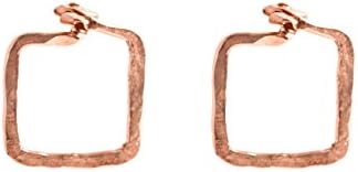 Dawn Earrings - Rose Gold Square Stud Earrings