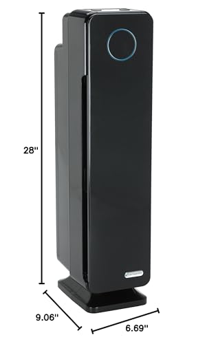 GermGuardian Air Purifier for Home with HEPA Pure Filter, UV-C Light Sanitizer, Eliminates Germs, Filters Allergens, Pollen, Smoke, Dust, Pet Dander, Mold, Odors, 28