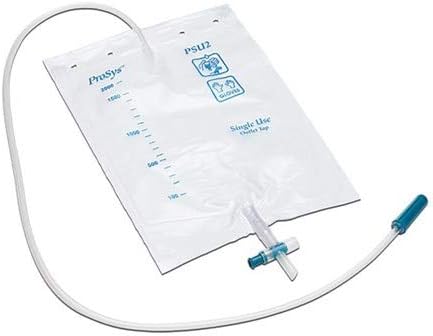 Prosys Urine Drainage Bag (drainble Bed Bags/Night Bags with tap) - 2 Litre (x10), 10 Count (Pack of 1)