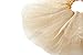 GOODTECK Newborn Infant Baby Professional 3 Layers Sequin Tutu Tulle Skirt (3-8 Years, Gold)