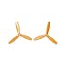 RAYCorp Genuine Gemfan 6045 3-Blades (6x4.5x3) Propellers 16 Pieces(8CW, 8CCW) Orange - Polycarbonate 6-inch Tri Blades Quadcopters & Mutlirotors Props Battery Strap