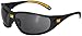 Caterpillar Tread Safety Glasses, Black and Yellow, Smoke